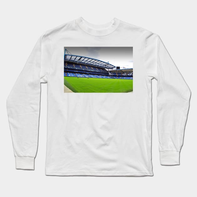 Chelsea Stamford Bridge West Stand Long Sleeve T-Shirt by AndyEvansPhotos